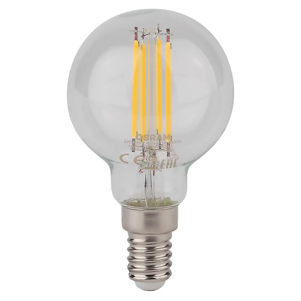 Фото 2 Набор ламп Osram 4058075218185 светодиодных Star E14 220-240 В 6 Вт шар малый матовая 800 Лм нейтральный белый свет 10 шт Фото 2 Набор ламп Osram 4058075218185 светодиодных Star E14 220-240 В 6 Вт шар малый матовая 800 Лм нейтральный белый свет 10 шт