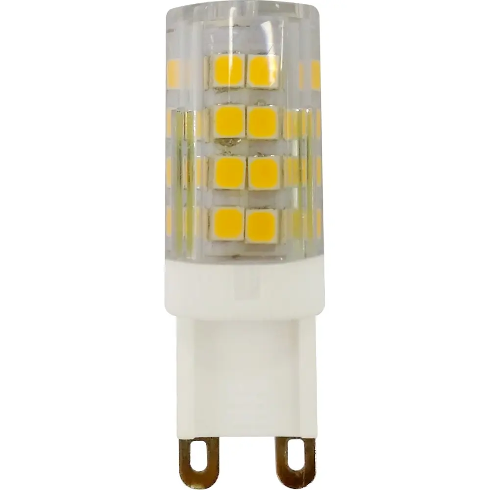 Фото Лампа светодиодная ЭРА LED JCD-5W-CER-827-G9 G9 220 В 5 Вт кукуруза прозрачная 400 Лм теплый белый свет Фото Лампа светодиодная ЭРА LED JCD-5W-CER-827-G9 G9 220 В 5 Вт кукуруза прозрачная 400 Лм теплый белый свет