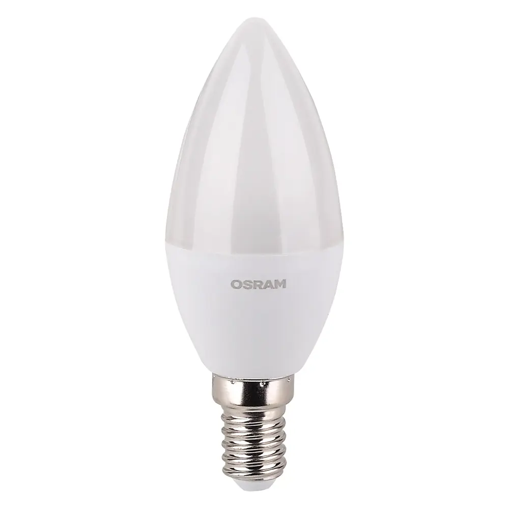 Фото 2 Набор ламп Osram 4058075561403 E14 220-240 В 5.50 Вт свеча матовая 470 Лм холодный белый свет 10 шт Фото 2 Набор ламп Osram 4058075561403 E14 220-240 В 5.50 Вт свеча матовая 470 Лм холодный белый свет 10 шт