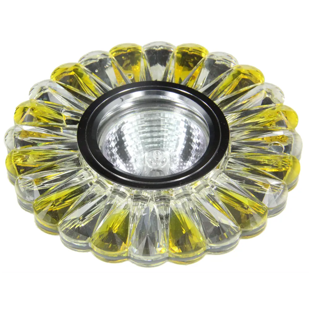 Фото Комплект точечных светильников встраиваемых De fran Фейри Сл061403 под отверстие 65 мм MR16 цвет желтый 2 шт