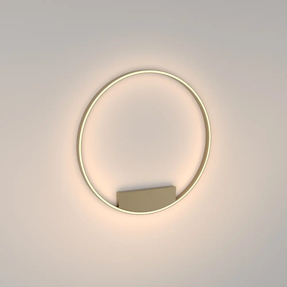 Фото 3 Светильник настенно-потолочный светодиодный Maytoni Rim 20 м² теплый белый (желтый) свет цвет жёлтый/золотой