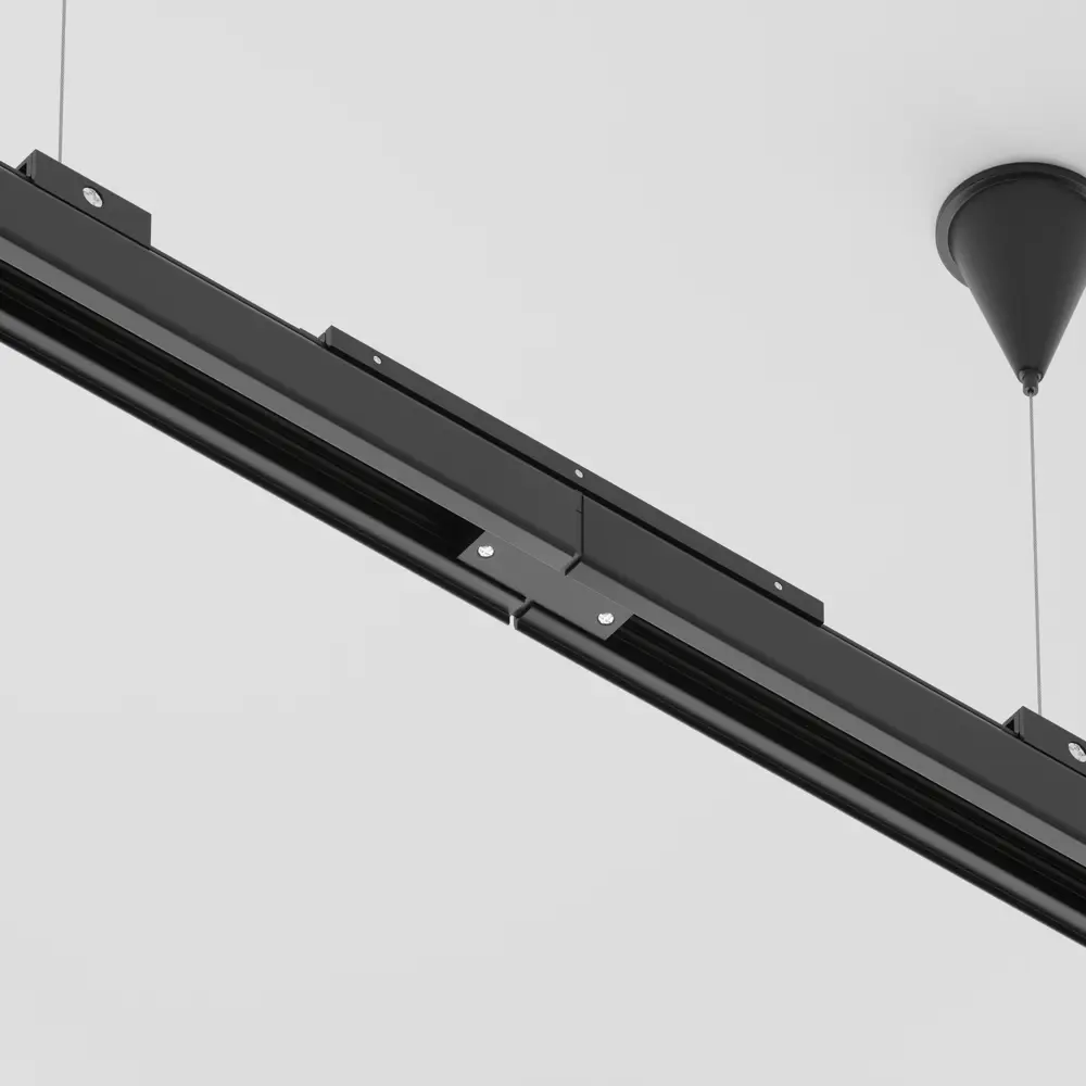 Фото 3 Коннектор Voltega Tra-vgl005ci-31b прямой жесткий для соединения трековых шинопроводов накладной трехфазный цвет черный