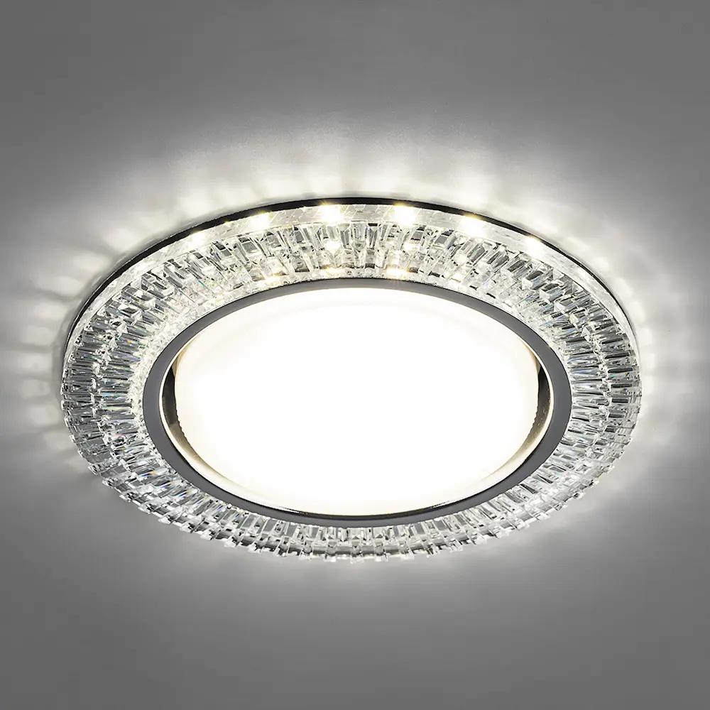 Фото 2 Светильник точечный встраиваемый FERON CD4033 32997 с LED-подсветкой под отверстие 80 мм Фото 2 Светильник точечный встраиваемый FERON CD4033 32997 с LED-подсветкой под отверстие 80 мм