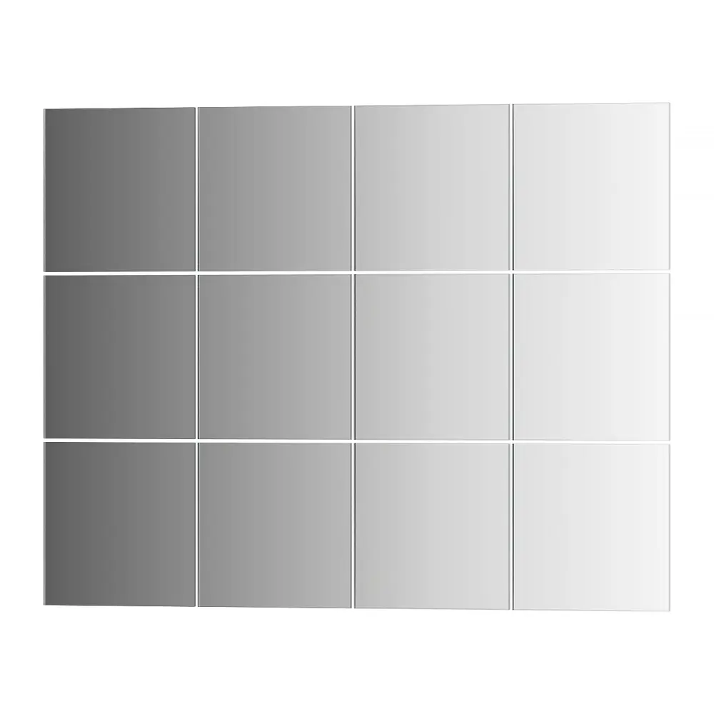 Фото Зеркальная плитка Evoform Reflective BY 1402, комплект 12 шт квадрат 10x10 см, серебро Фото Зеркальная плитка Evoform Reflective BY 1402, комплект 12 шт квадрат 10x10 см, серебро