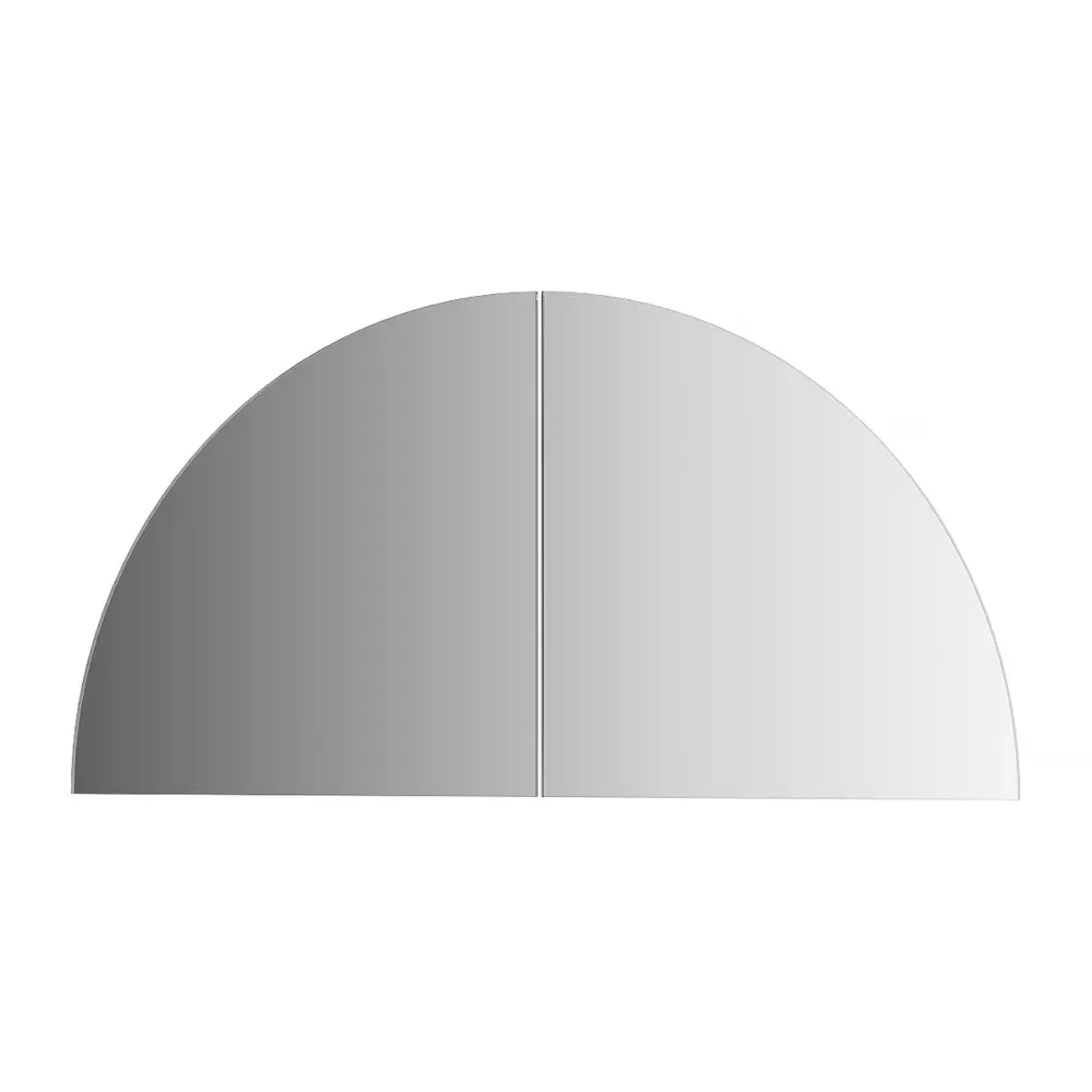 Фото Зеркальная плитка Evoform Reflective BY 1416, комплект 2 шт четверть круга 20x20 см, серебро Фото Зеркальная плитка Evoform Reflective BY 1416, комплект 2 шт четверть круга 20x20 см, серебро
