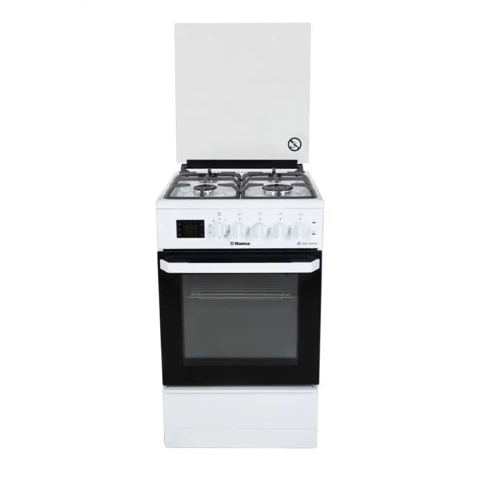 Фото Газовая плита с духовкой Hansa FCMW582230A 50x85x57 см цвет белый Фото Газовая плита с духовкой Hansa FCMW582230A 50x85x57 см цвет белый