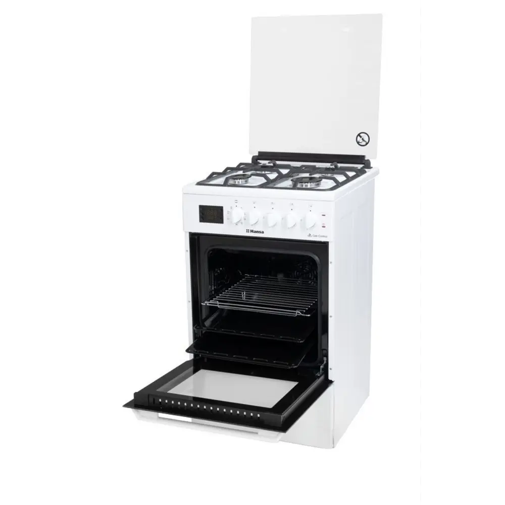 Фото 2 Газовая плита с духовкой Hansa FCMW582230A 50x85x57 см цвет белый Фото 2 Газовая плита с духовкой Hansa FCMW582230A 50x85x57 см цвет белый