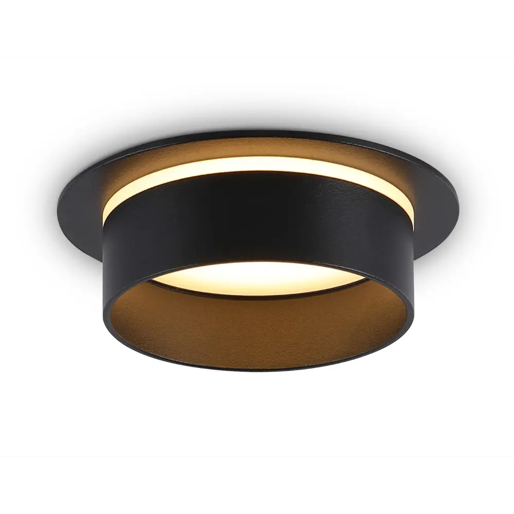 Фото Светильник точечный встраиваемый Ambrella light Tn5213 2 м² под отверстие 9 см цвет черный