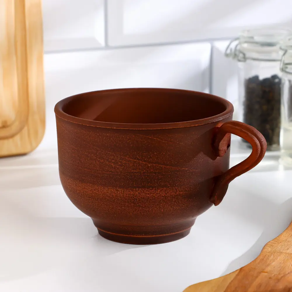 Фото 2 Блюдо сервировочное Доляна Гладь 10x7.50x13.50 см глина цвет коричневый Фото 2 Блюдо сервировочное Доляна Гладь 10x7.50x13.50 см глина цвет коричневый