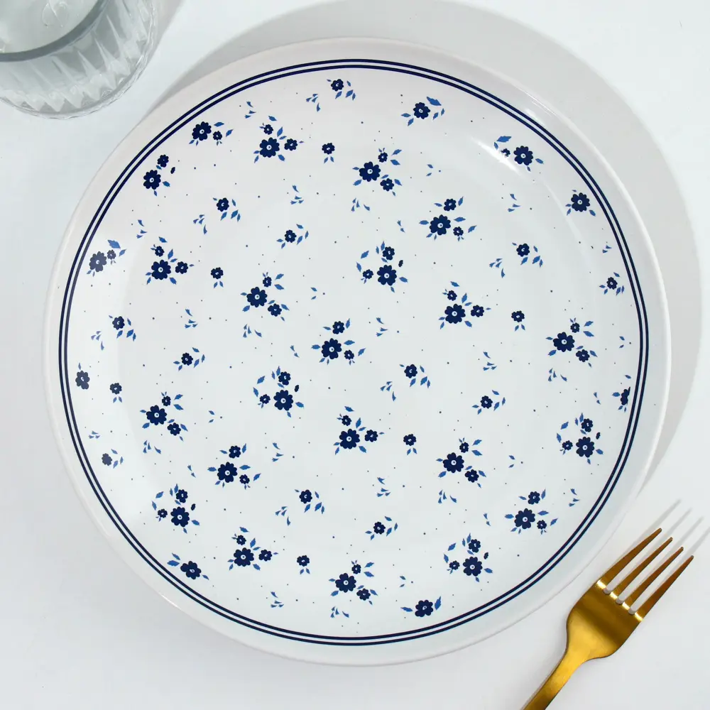 Фото 2 Тарелка Dolce Ceramo Royal Garden Белая керамика цвет белый Фото 2 Тарелка Dolce Ceramo Royal Garden Белая керамика цвет белый