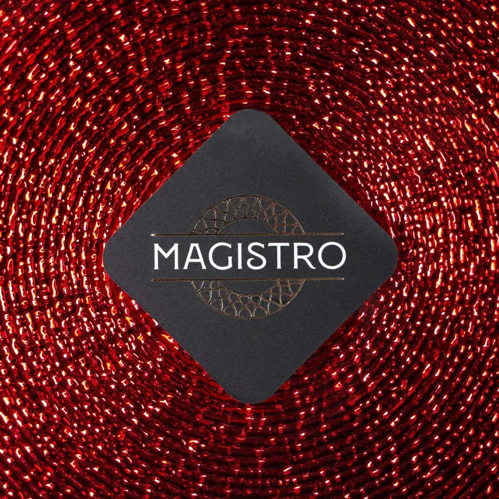 Фото 5 Тарелка Magistro Карамель. Красный 27x27 см стекло цвет красный Фото 5 Тарелка Magistro Карамель. Красный 27x27 см стекло цвет красный