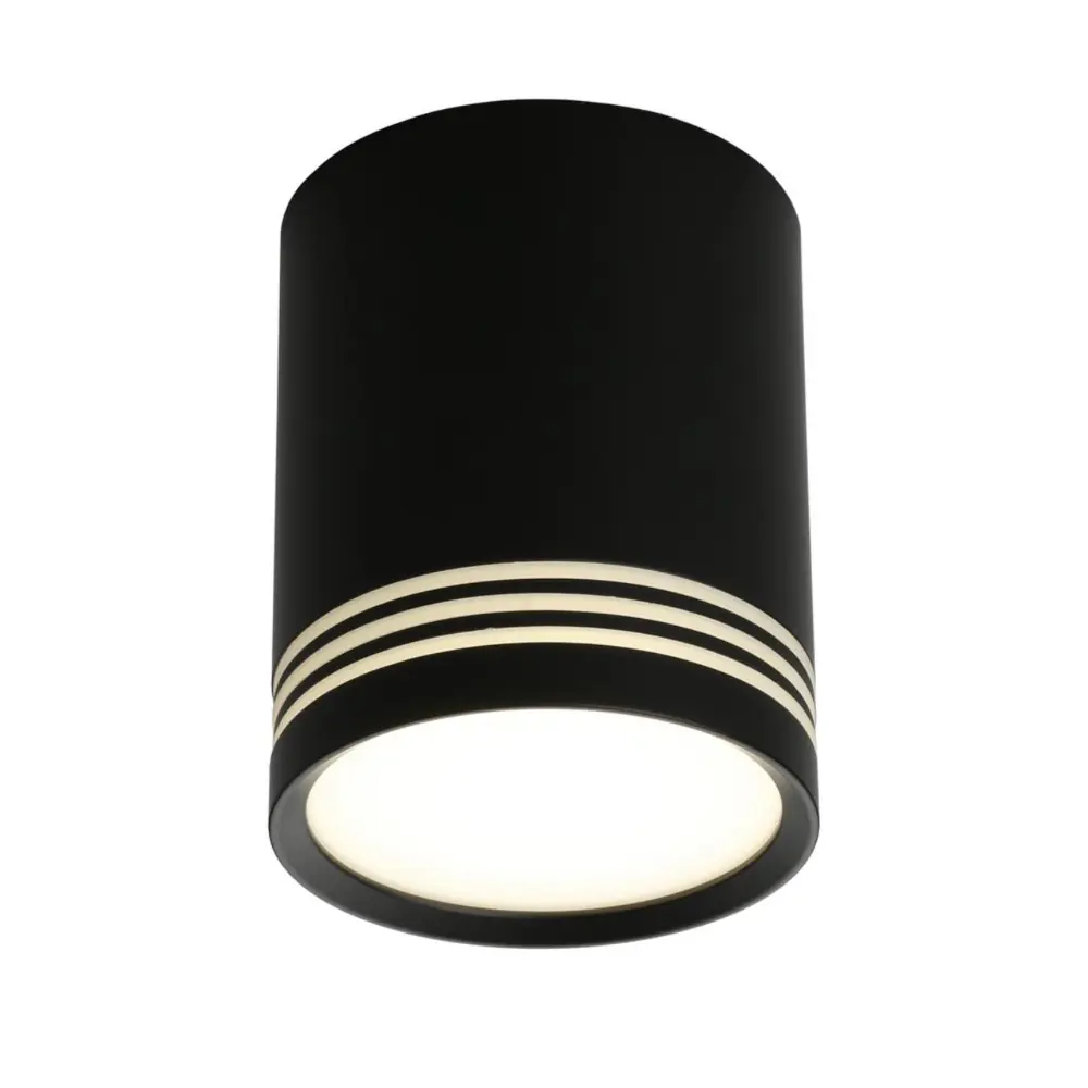 Фото Светильник точечный накладной светодиодный Omnilux Oml-121-911001 2 м² цвет черный