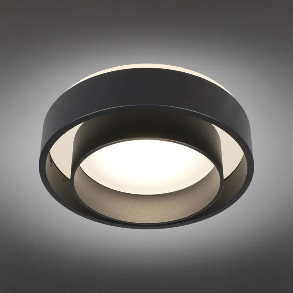 Фото 2 Светильник точечный встраиваемый светодиодный Omnilux Oml-151-912301 2 м² цвет черный Фото 2 Светильник точечный встраиваемый светодиодный Omnilux Oml-151-912301 2 м² цвет черный