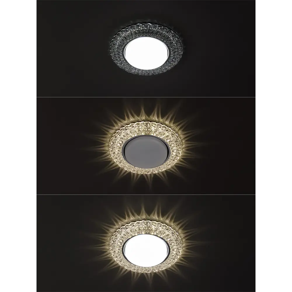 Фото 4 Светильник точечный встраиваемый Tdm electric Sq0359-0151 с LED-подсветкой 25 м² цвет серебро Фото 4 Светильник точечный встраиваемый Tdm electric Sq0359-0151 с LED-подсветкой 25 м² цвет серебро