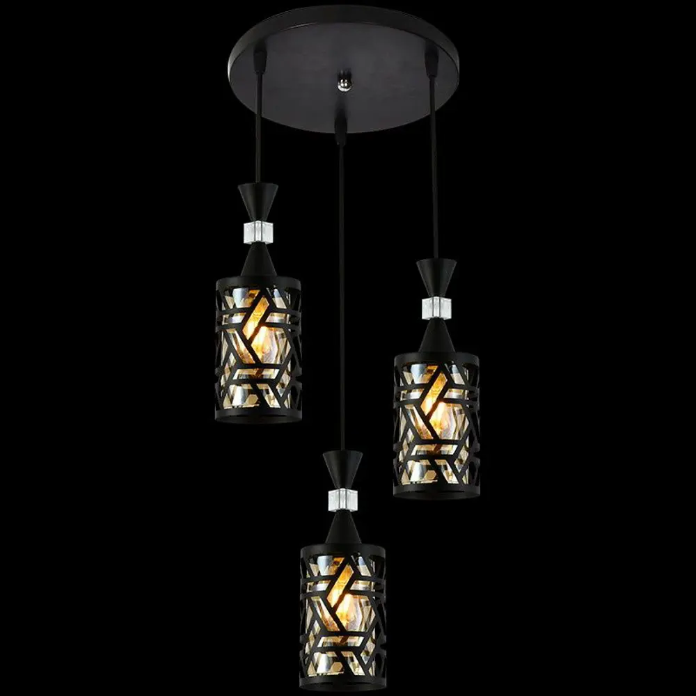 Фото Светильник подвесной Reluce 03029-0.9-03 bk 3 лампы 9 м² цвет черный