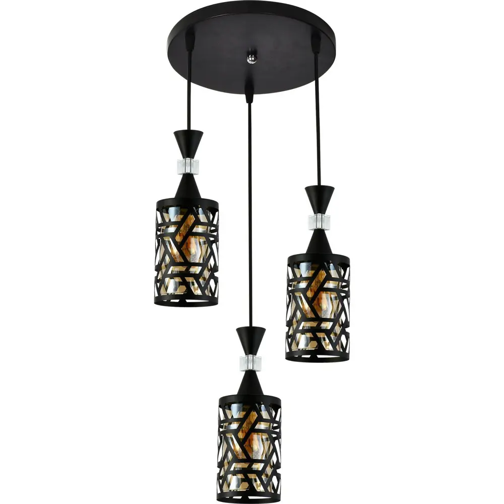 Фото 4 Светильник подвесной Reluce 03029-0.9-03 bk 3 лампы 9 м² цвет черный