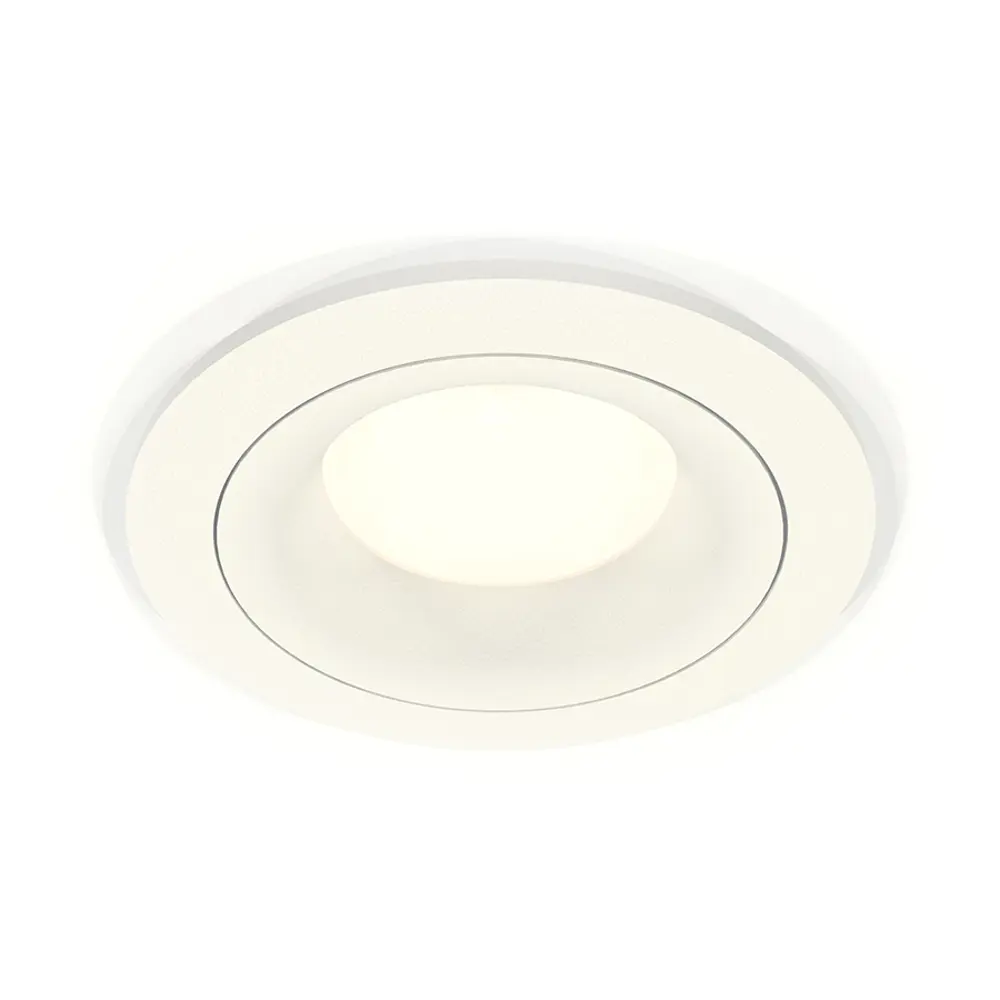 Фото Комплект точечных светильников встраиваемых светодиодных Ambrella light Xc7621001 2 м² под отверстие 8 см цвет белый