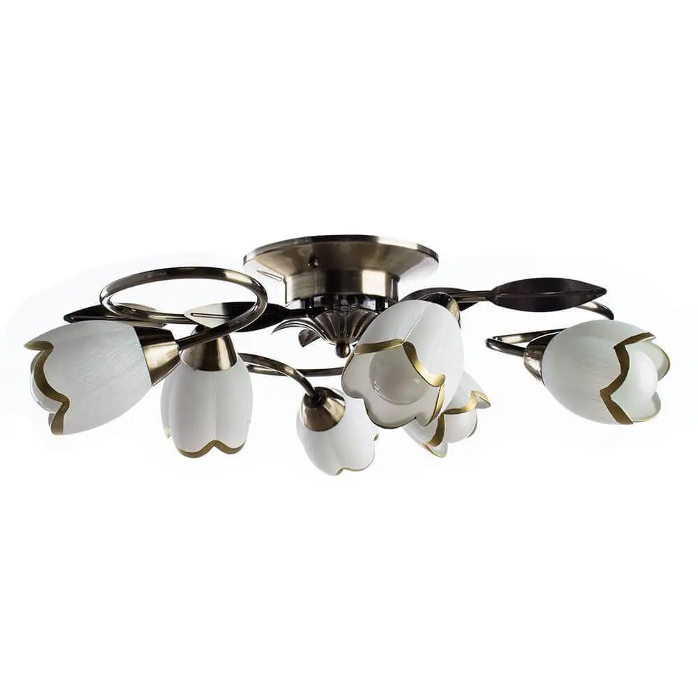 Фото Светильник настенно-потолочный ARTE LAMP A6061PL-6AB 6 ламп 18 м² цвет бронза Фото Светильник настенно-потолочный ARTE LAMP A6061PL-6AB 6 ламп 18 м² цвет бронза