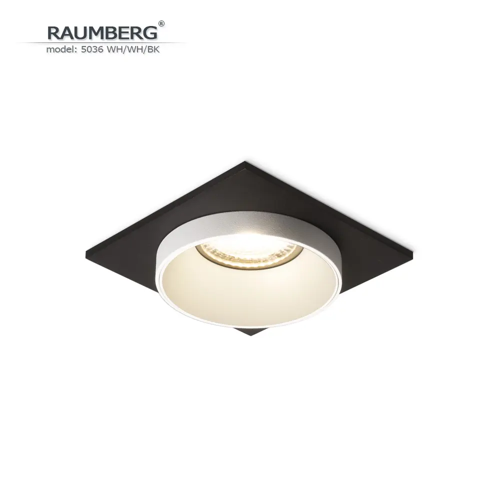 Фото Светильник точечный встраиваемый Raumberg 5036RFWh/Wh/Bk 1.5 м² под отверстие 6.5 см цвет белый Фото Светильник точечный встраиваемый Raumberg 5036RFWh/Wh/Bk 1.5 м² под отверстие 6.5 см цвет белый