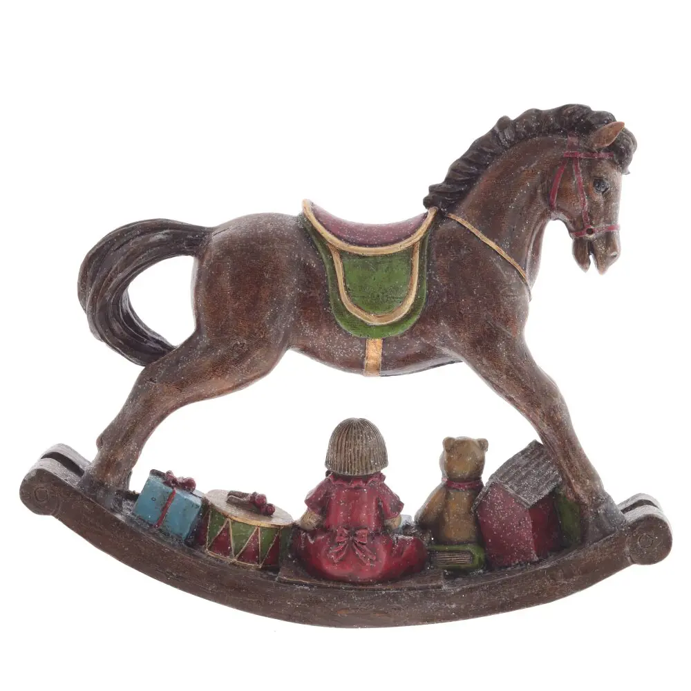Фото 5 Новогоднее украшение Лошадка 805418 38x12 см коричневый Фото 5 Новогоднее украшение Лошадка 805418 38x12 см коричневый