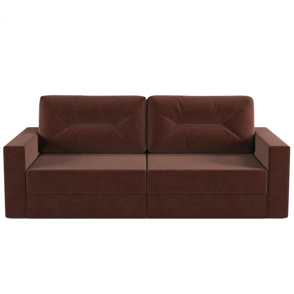 Фото 3 Диван прямой Норд 235x86x98 см рогожка цвет коричневый