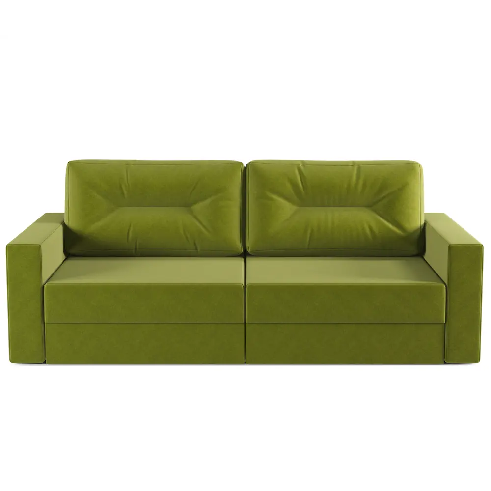 Фото 3 Диван-книжка Норд 235x86x98 см рогожка цвет зеленый Фото 3 Диван-книжка Норд 235x86x98 см рогожка цвет зеленый