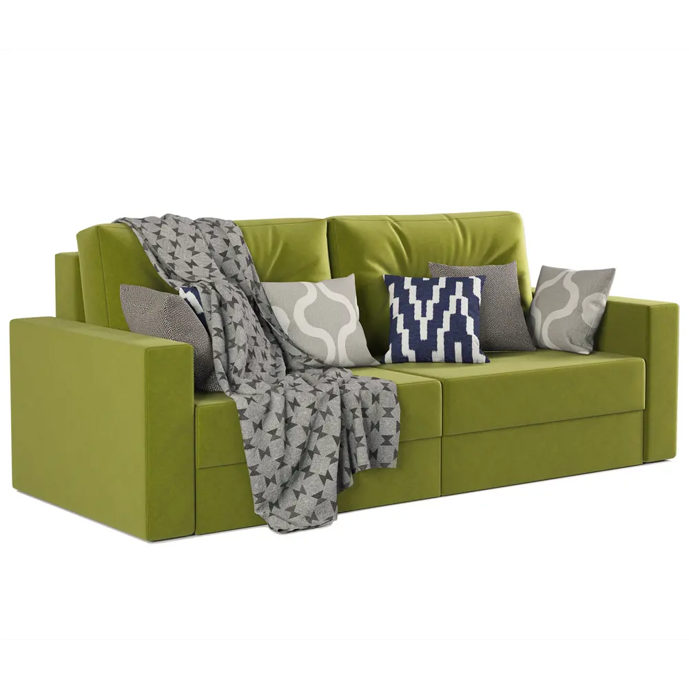 Фото 7 Диван-книжка Норд 235x86x98 см рогожка цвет зеленый Фото 7 Диван-книжка Норд 235x86x98 см рогожка цвет зеленый