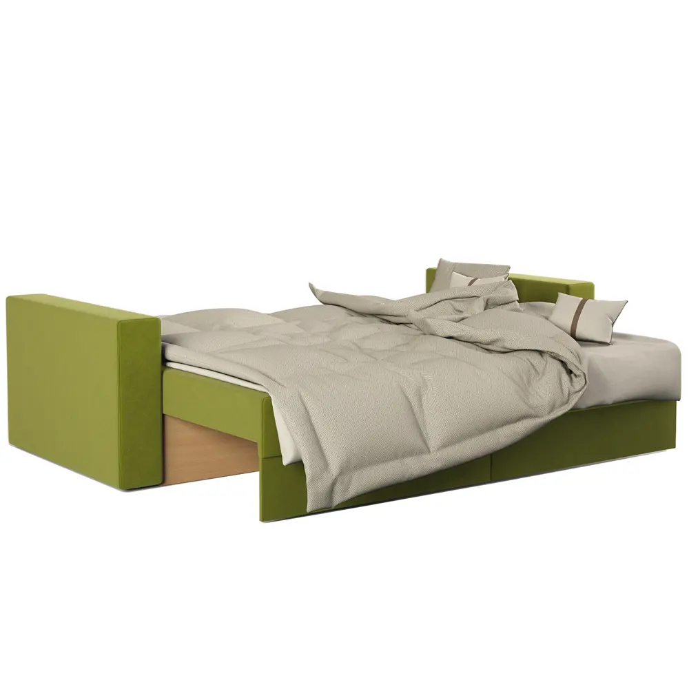 Фото 6 Диван-книжка Норд 235x86x98 см рогожка цвет зеленый Фото 6 Диван-книжка Норд 235x86x98 см рогожка цвет зеленый