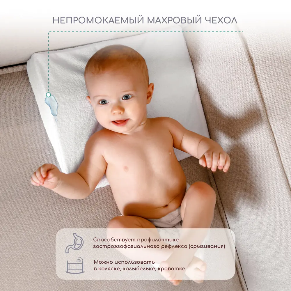 Фото 2 Подушка-позиционер AmaroBaby Smart Triangle Amaro-40ST-B0, 30x36 см Фото 2 Подушка-позиционер AmaroBaby Smart Triangle Amaro-40ST-B0, 30x36 см