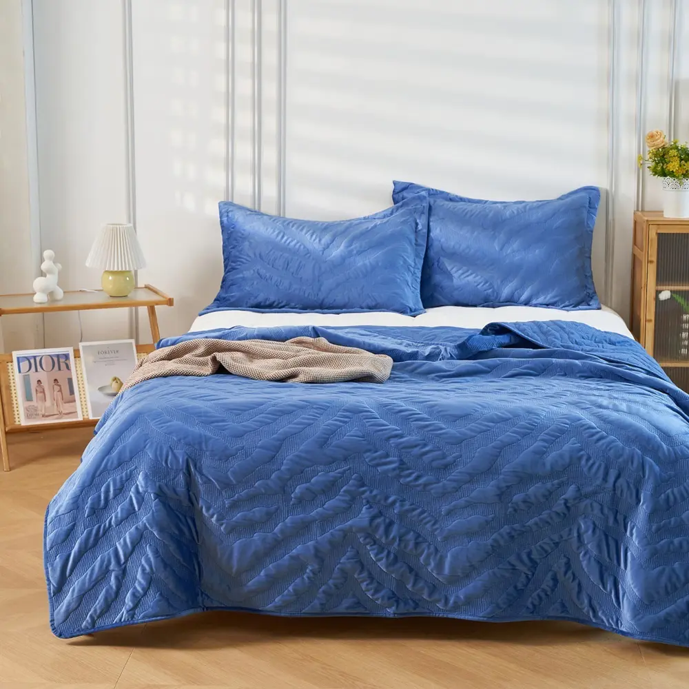 Фото Покрывало Arya home Lady 250x260 см полиэстер цвет синий Фото Покрывало Arya home Lady 250x260 см полиэстер цвет синий