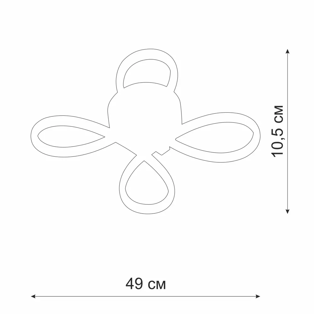 Фото Светильник потолочный светодиодный Vitaluce V4646-0 V4646-0_4PL, цвет белый