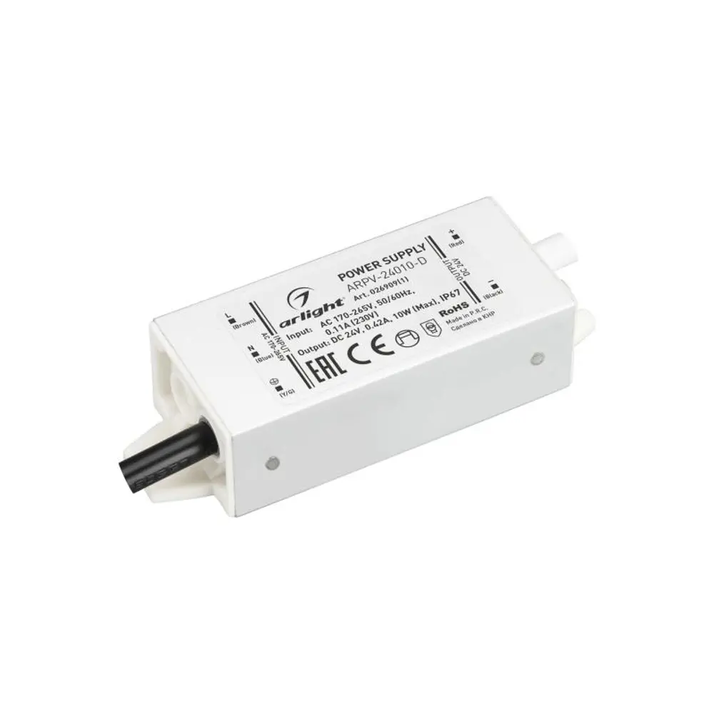 Фото Блок питания Arlight 026909(1) 24 В 10 Вт IP67