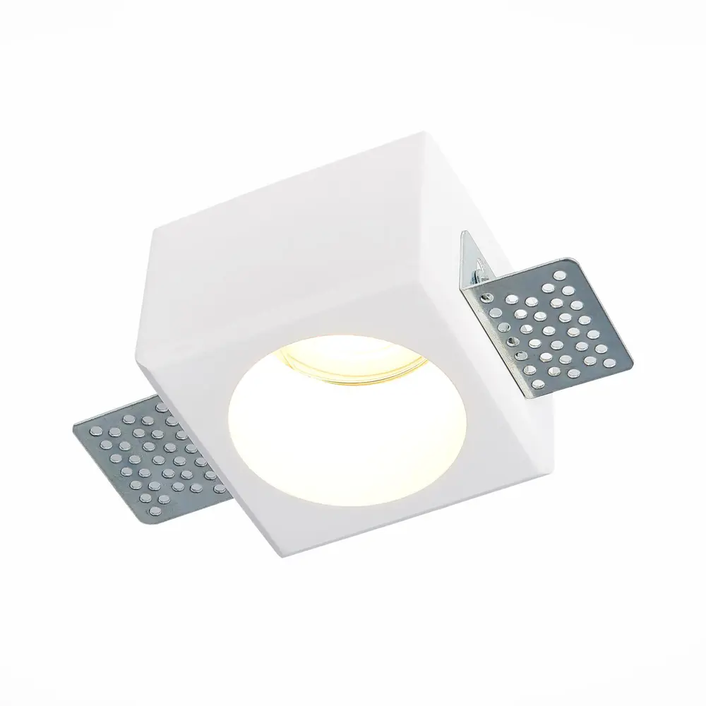 Фото Светильник точечный встраиваемый ST LUCE ST252.508.01 ST252–254 GYPSUM под отверстие 80 мм 3 м² цвет белый Фото Светильник точечный встраиваемый ST LUCE ST252.508.01 ST252–254 GYPSUM под отверстие 80 мм 3 м² цвет белый