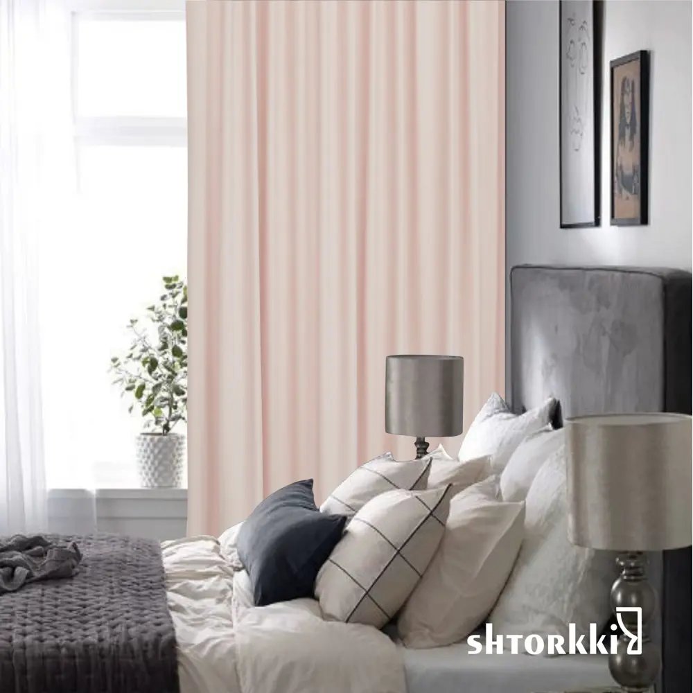 Фото 13 Комплект штор Shtorkki бархат Pink 80x252 см 2 шт