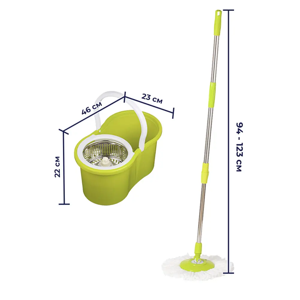Фото 2 Набор швабра с ведром Sokoltec S600GN цвет зеленый