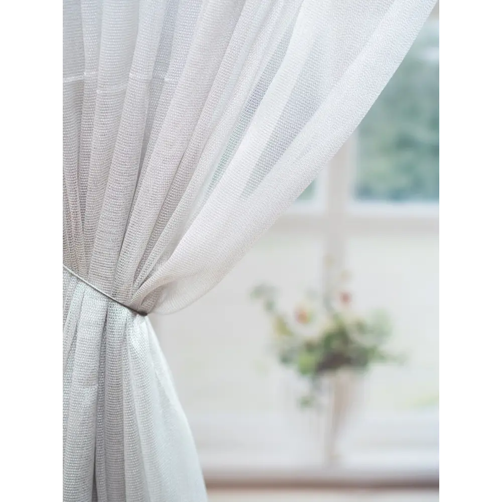 Фото 9 Тюль Марта YML511 на шторной ленте 250x300 см, цвет светло-серый Фото 9 Тюль Марта YML511 на шторной ленте 250x300 см, цвет светло-серый