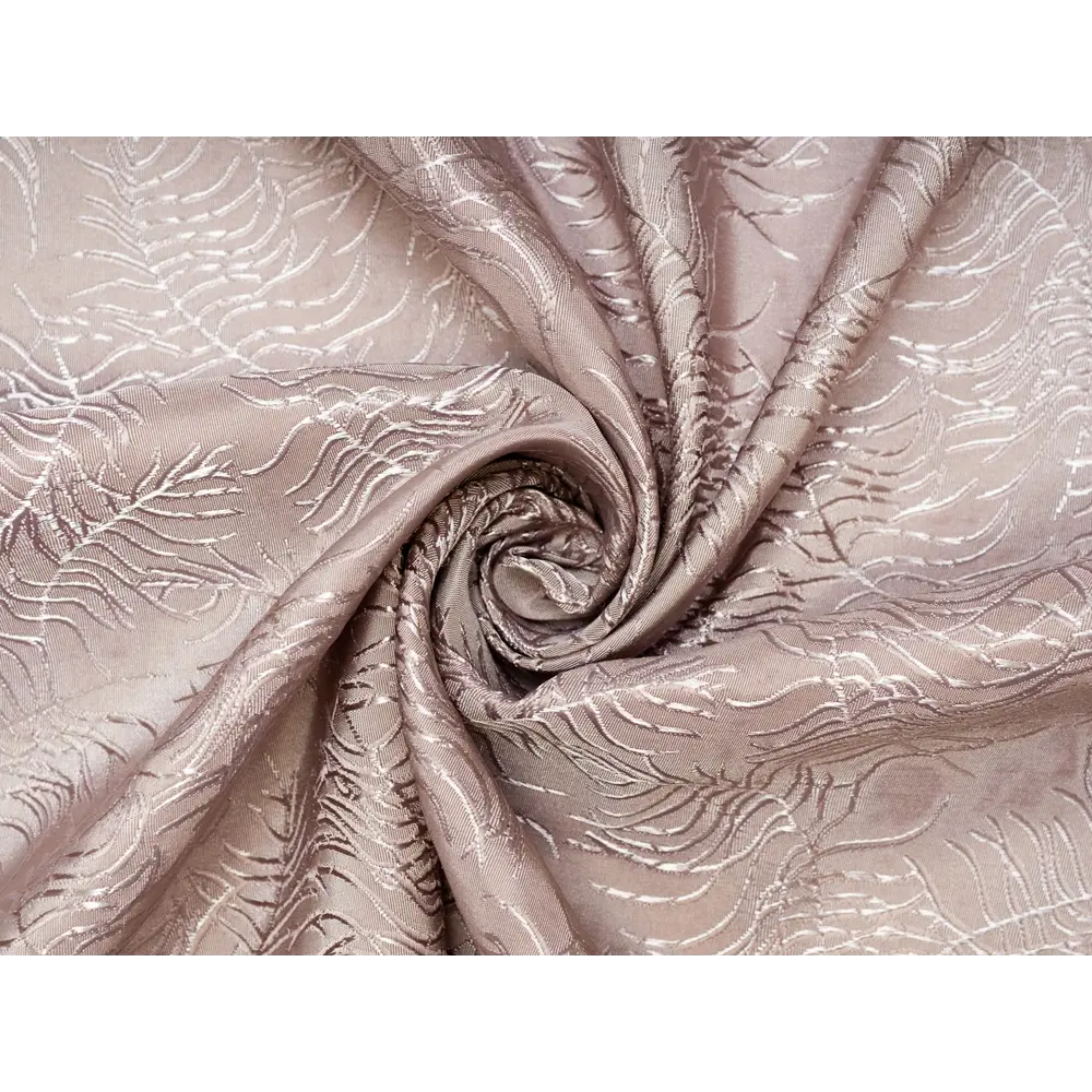 Фото 10 Штора на шторной ленте Веточки 150x250 см цвет кофейный Фото 10 Штора на шторной ленте Веточки 150x250 см цвет кофейный