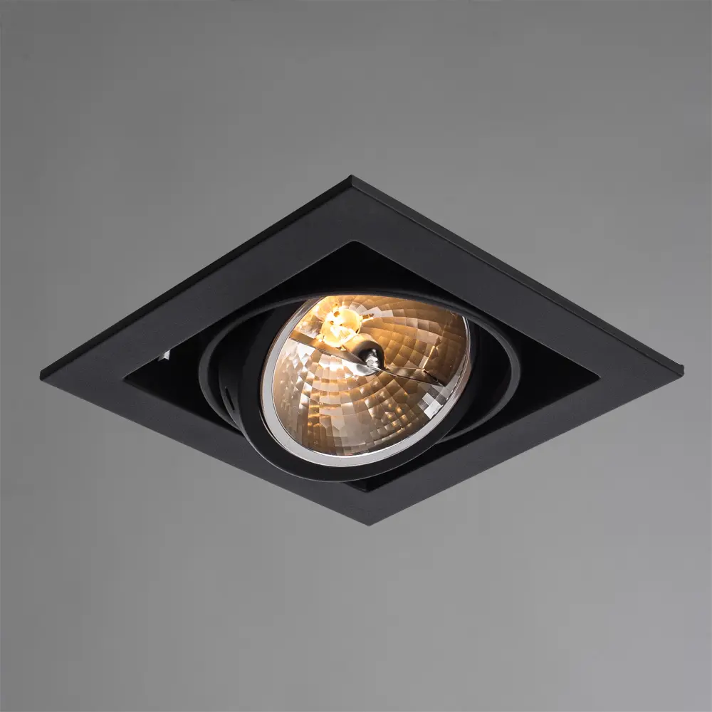 Фото 2 Светильник точечный встраиваемый ARTE LAMP A5935PL-1BK CARDANI GRANDE 1 м² цвет черный Фото 2 Светильник точечный встраиваемый ARTE LAMP A5935PL-1BK CARDANI GRANDE 1 м² цвет черный