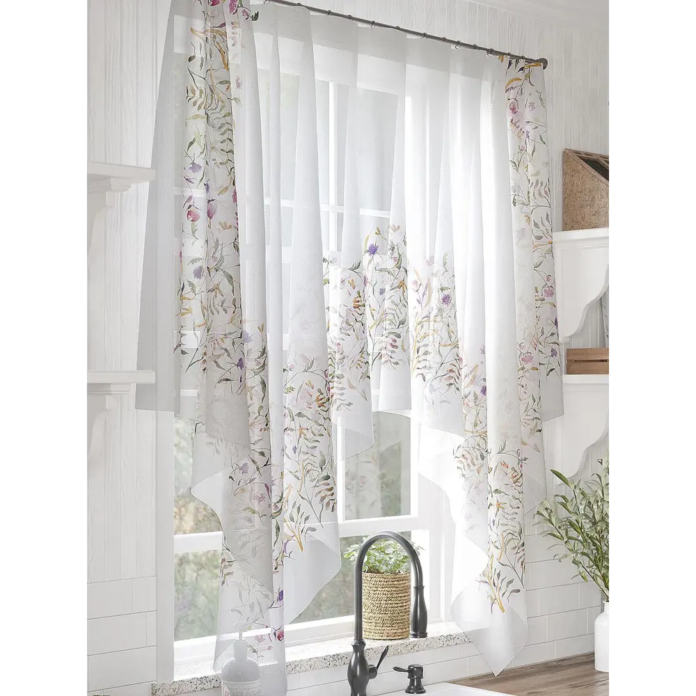 Фото 4 Тюль на шторной ленте Helga Амонгвирс 200x145 см цвет бежевый Фото 4 Тюль на шторной ленте Helga Амонгвирс 200x145 см цвет бежевый