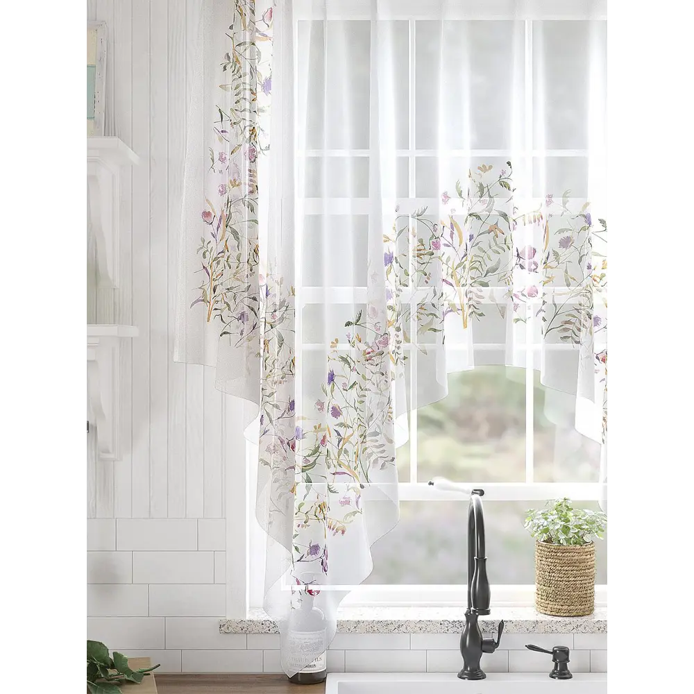 Фото 2 Тюль на шторной ленте Helga Амонгвирс 200x145 см цвет бежевый Фото 2 Тюль на шторной ленте Helga Амонгвирс 200x145 см цвет бежевый