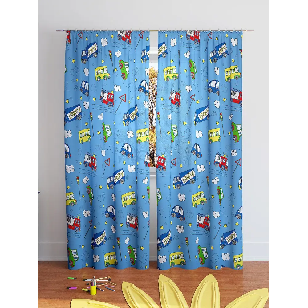 Фото 4 Комплект штор на ленте Helga Бриг-К габардин 300x260 см цвет синий HH940164 Фото 4 Комплект штор на ленте Helga Бриг-К габардин 300x260 см цвет синий HH940164