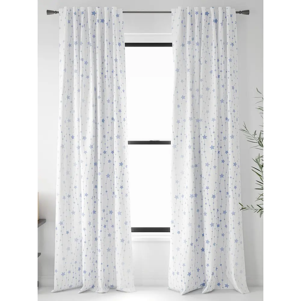 Фото Штора на шторной ленте Helga Минмирас 300x250 см цвет белый Фото Штора на шторной ленте Helga Минмирас 300x250 см цвет белый