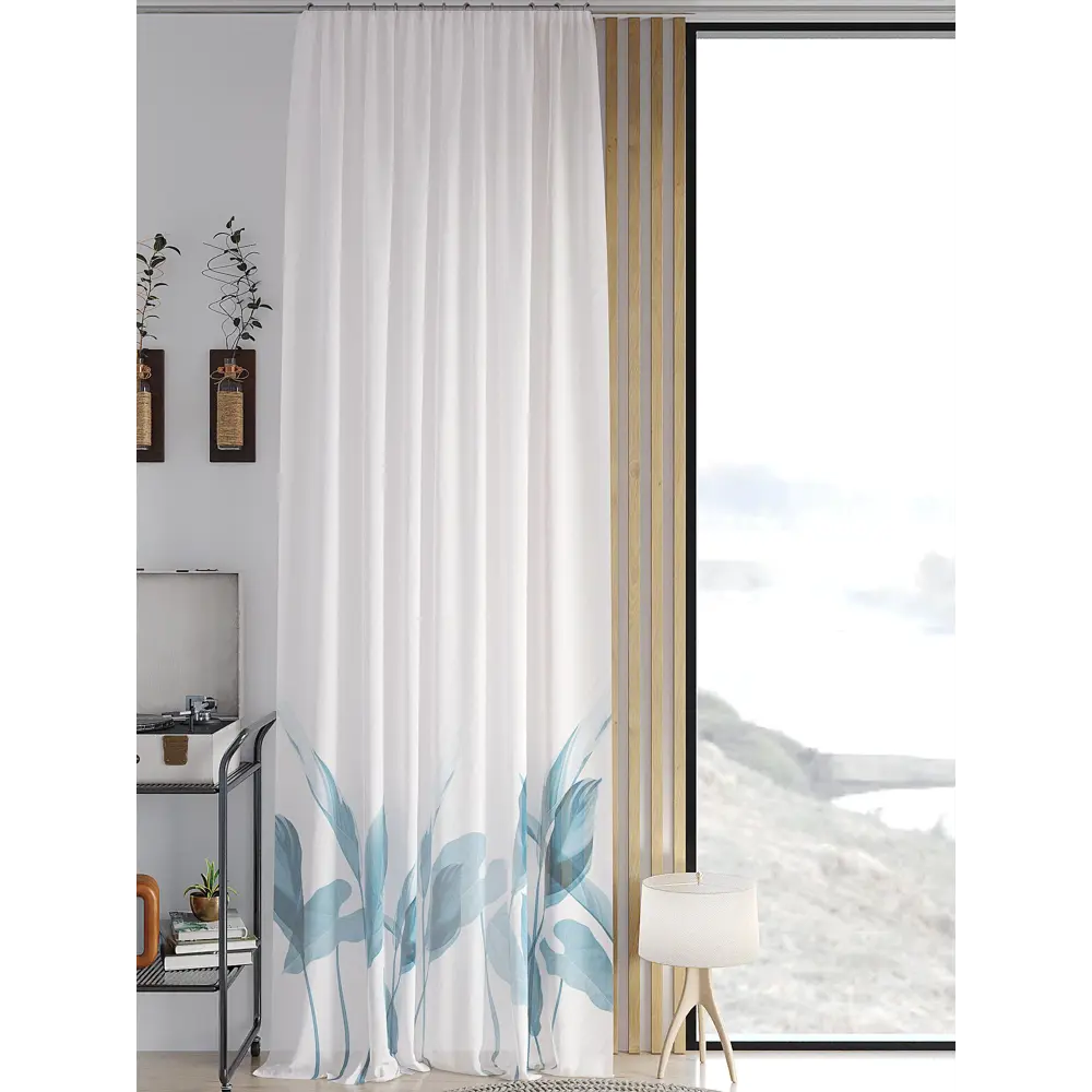 Фото Тюль на ленте Helga Лигенес вуаль 150x260 см цвет белый HH542062 Фото Тюль на ленте Helga Лигенес вуаль 150x260 см цвет белый HH542062