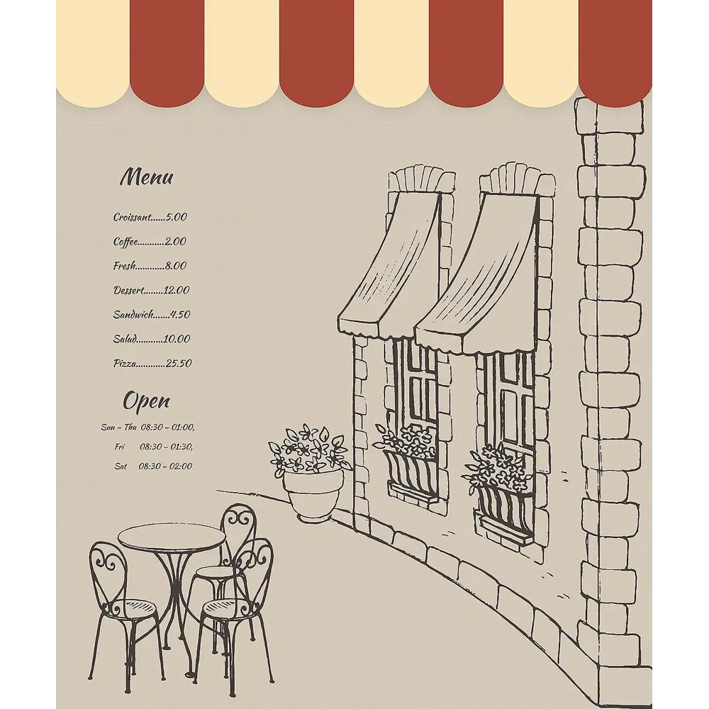 Фото 3 Штора на шторной ленте для кухни Helga Орлинси 180x150 см цвет бежевый