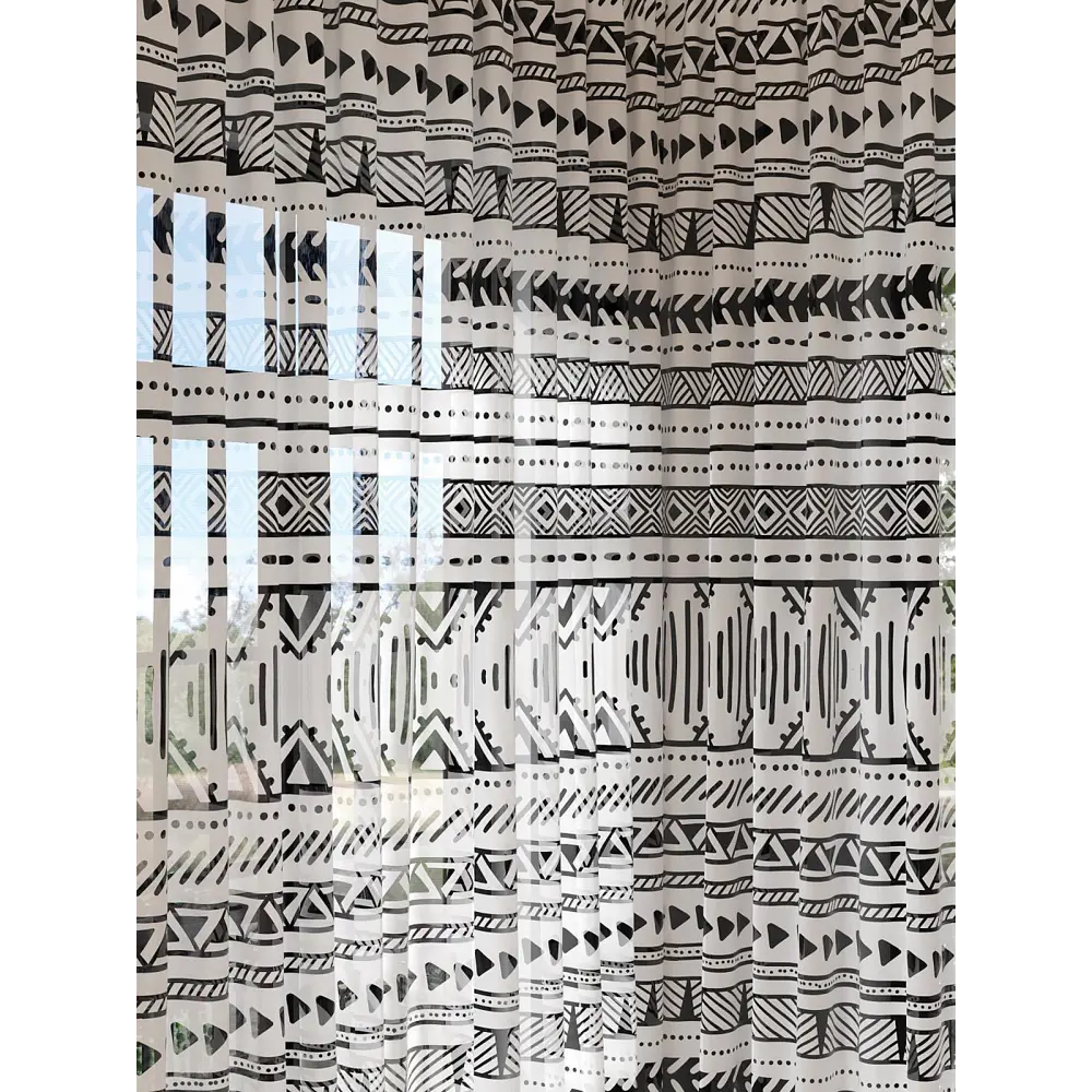 Фото 2 Тюль на шторной ленте Helga Ренебри 150x280 см цвет белый Фото 2 Тюль на шторной ленте Helga Ренебри 150x280 см цвет белый