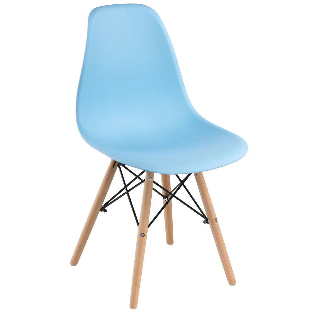 Фото 3 Стул Woodville Eames Pc-015 46x83x49 см пластик цвет голубой Фото 3 Стул Woodville Eames Pc-015 46x83x49 см пластик цвет голубой