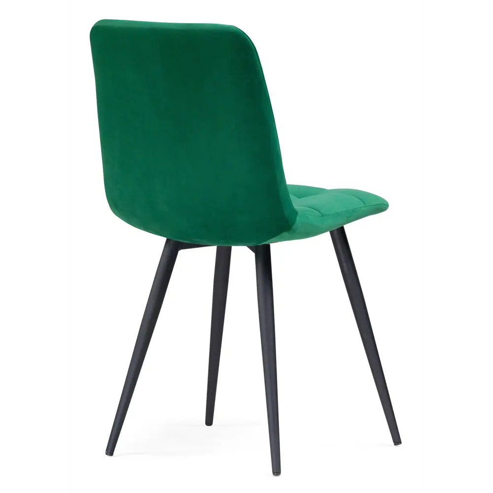 Фото 5 Стул Мебельные Решения Чилли 43.50x85x50 см велюр цвет черный/зеленый Фото 5 Стул Мебельные Решения Чилли 43.50x85x50 см велюр цвет черный/зеленый