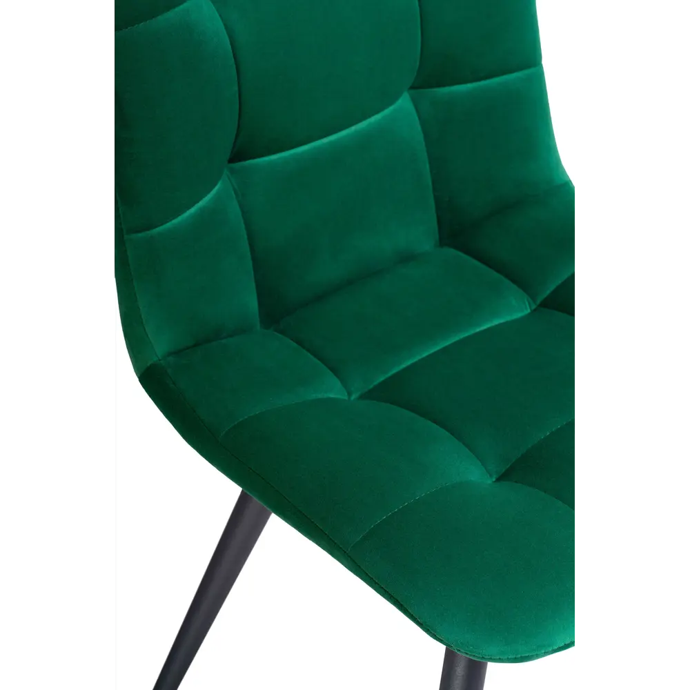 Фото 7 Стул Мебельные Решения Чилли 43.50x85x50 см велюр цвет черный/зеленый Фото 7 Стул Мебельные Решения Чилли 43.50x85x50 см велюр цвет черный/зеленый