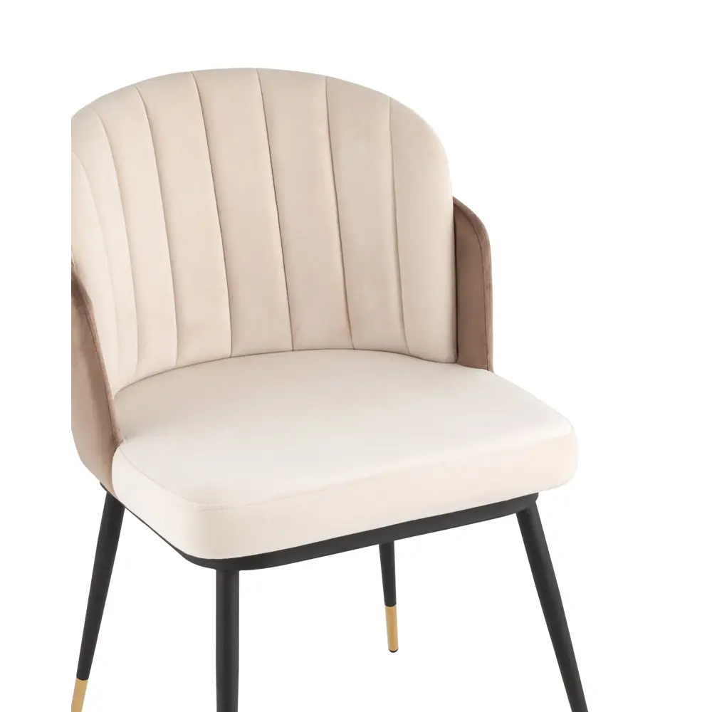 Фото 6 Комплект кухонных стульев 2 шт Stool group Пенелопа 80x61x53 см велюр цвет бежевый Фото 6 Комплект кухонных стульев 2 шт Stool group Пенелопа 80x61x53 см велюр цвет бежевый