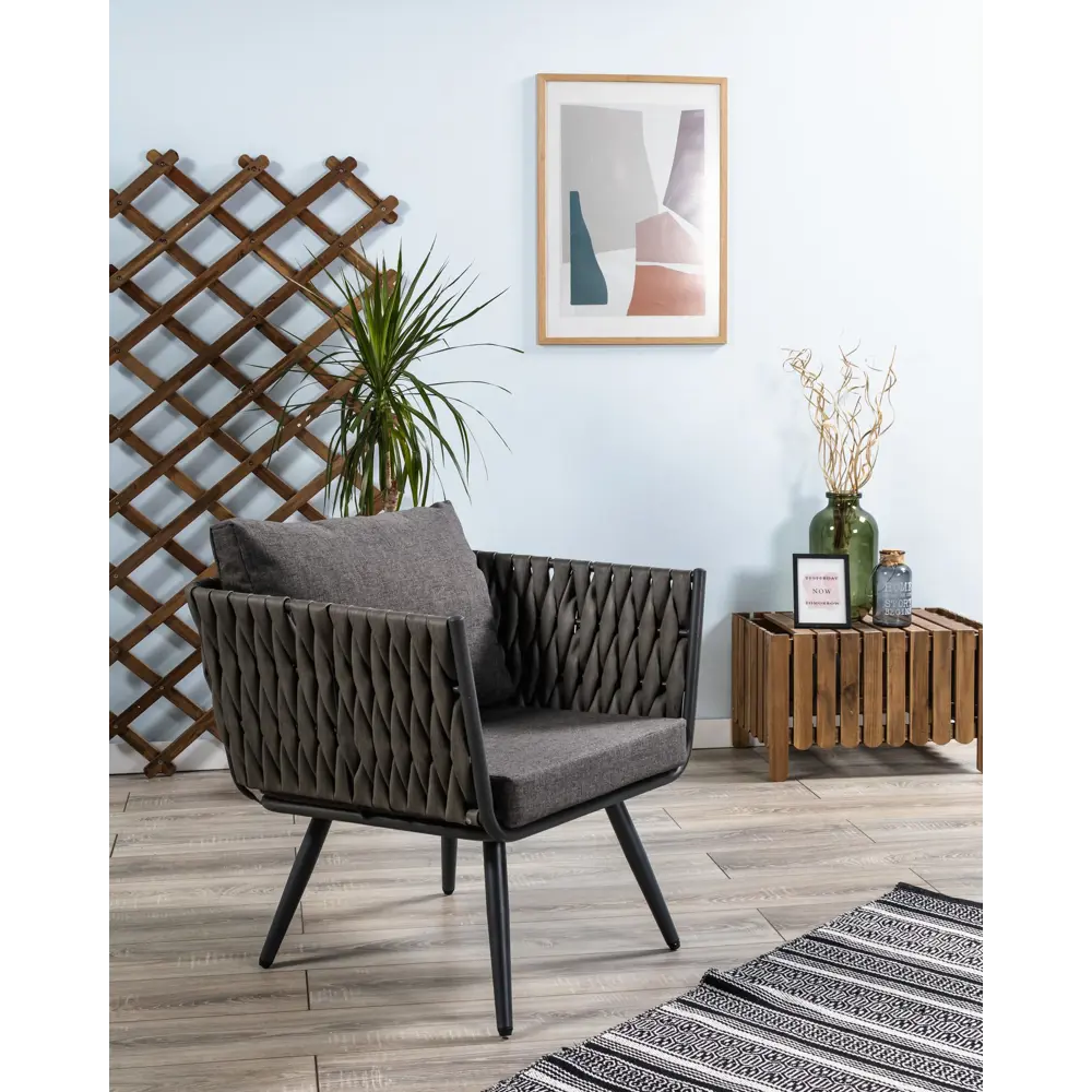 Фото 8 Кухонный стул R-home Tosca 70x74x76 см ротанг цвет черный Фото 8 Кухонный стул R-home Tosca 70x74x76 см ротанг цвет черный